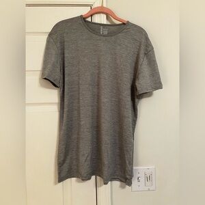 Blue Star Performance Athletic Gray Short Sleeve T-Shirt Moisture Wicking NWOT